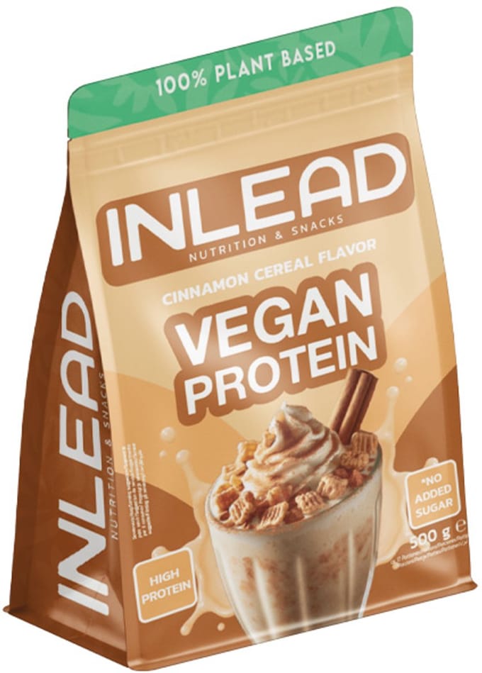 Inlead Vegan Protein (500g) Cinnamon Cereal - Eiwitten - Veganistisch eiwit
