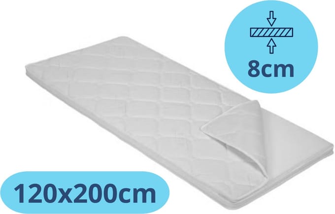Densi - Topmatras - topper - 120x200 - 8cm dik - Koudschuim