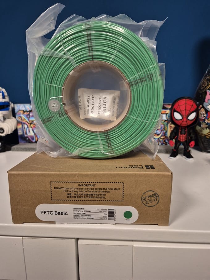Bambu Lab PETG Basic - Green (Groen) - 3D Printer Filament - 1.75mm - 1kg - Premium Kwaliteit Refill