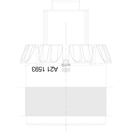 AEG knop, index, zwart, 140211590058