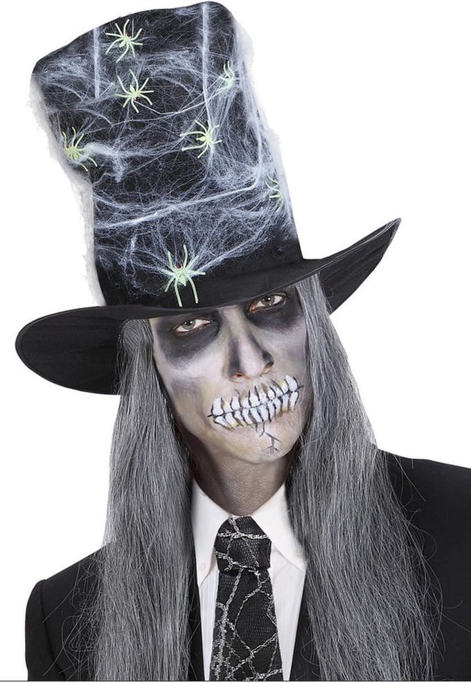 WIDMANN - Hoed hoed spinnenwebben volwassenen Halloween