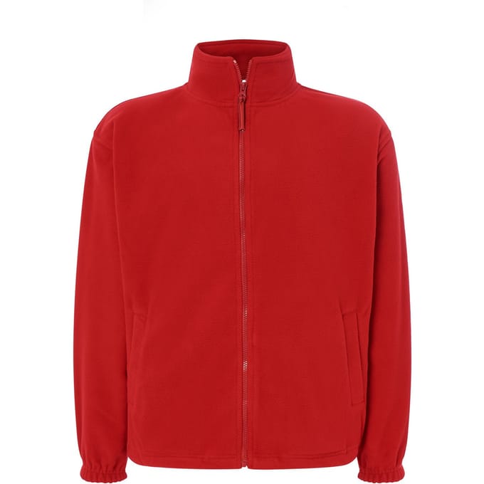 JHK Heren fleecevest met volledige rits (Rood)