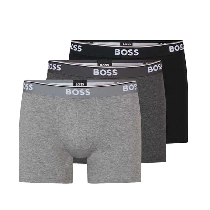 Boss Heren Boxershort (Pakket van 3) (Zwart/Kool/Grijs)