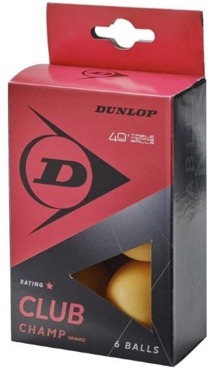 Dunlop Club Champ 1* 40+ Tafeltennisbal (6-pack)