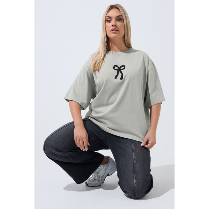 Limited Collection Grijze Top Met Kralenstrikje Size 48