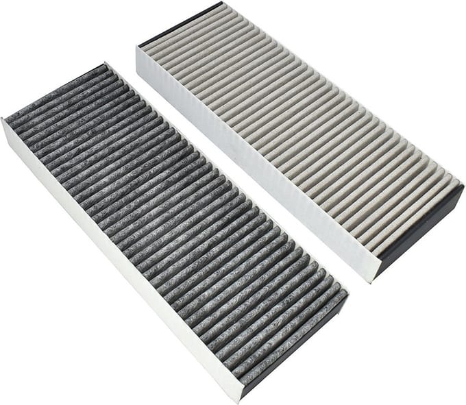 AllSpares Koolstoffilter (2 St.) geschikt voor BAKFS, Bora Basic en GP4 kookplaten (338x123x42mm)