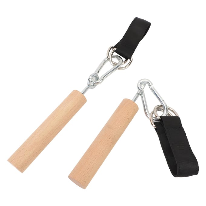 1 Paar Optrekhandgrepen Bevestiging Multifunctioneel Duurzaam Draagbaar Optrekhandgrepen Grip Oefening beige
