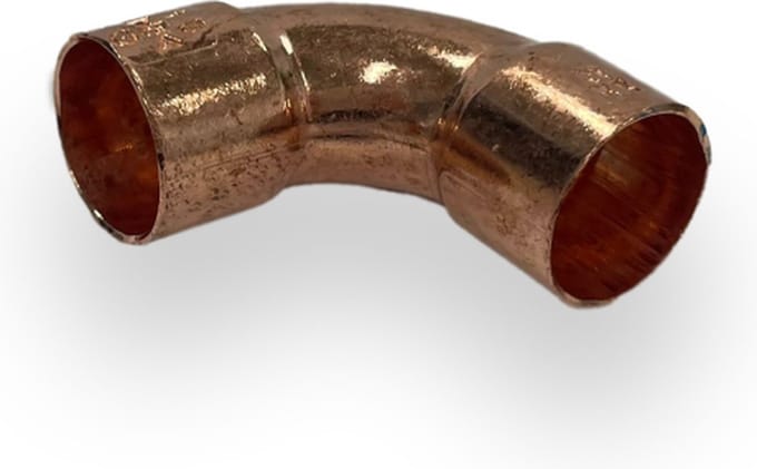 Bocht roodkoper 12 x 12 mm 90