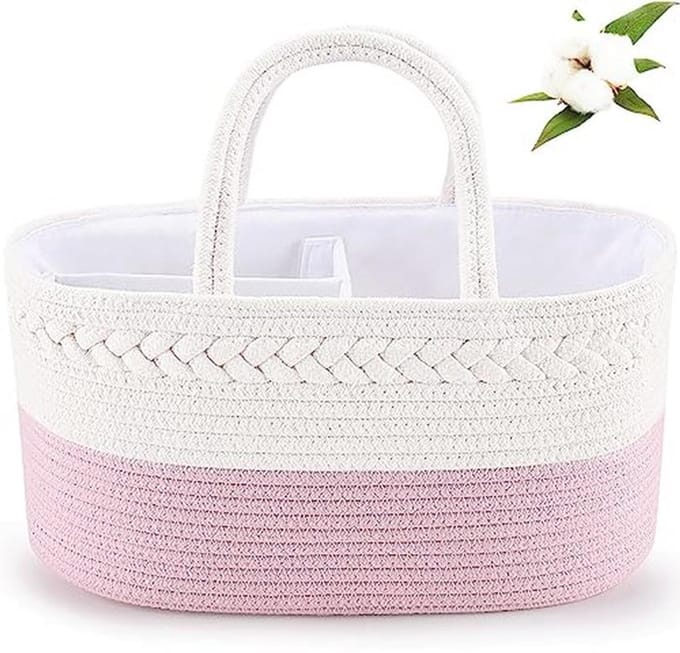 Luier Caddy voor Baby - Opbergbak voor Kinderkamer en Auto Organizer