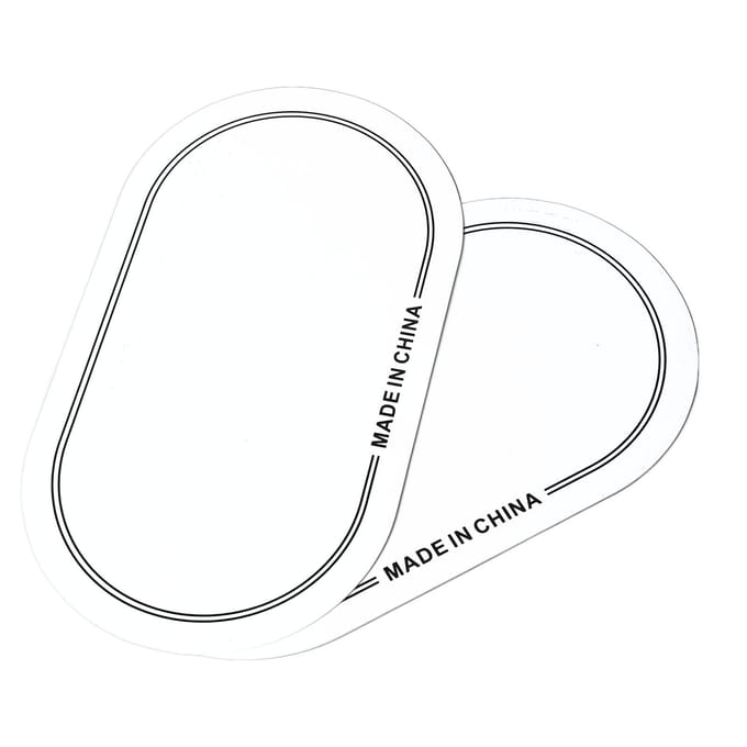 2 STKS Drumvel Patch PET Slijtvast Drumvel Patch Beschermer voor Oefening Optreden Dubbel white