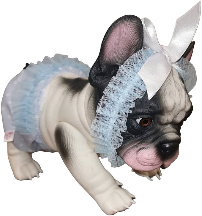 ASI DREAMS Pop - Lily Bulldog 32 Cm - Kleding - Wit/Blauw