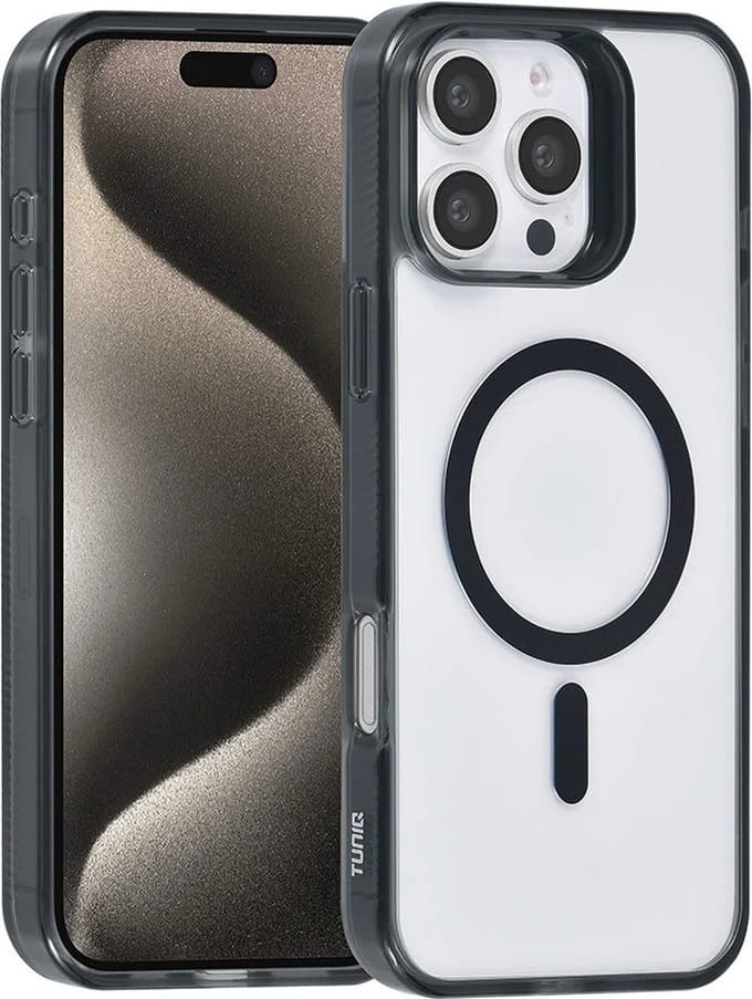 Back cover case - Magsafe silicone Hoesje Geschikt voor: iPhone 16 Pro Max - Zwart