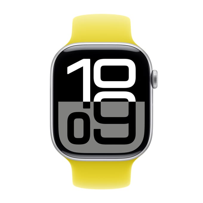 Siliconen solobandje voor de Apple Watch | 38/40/41/42 mm - Maat 5 - Star Fruit