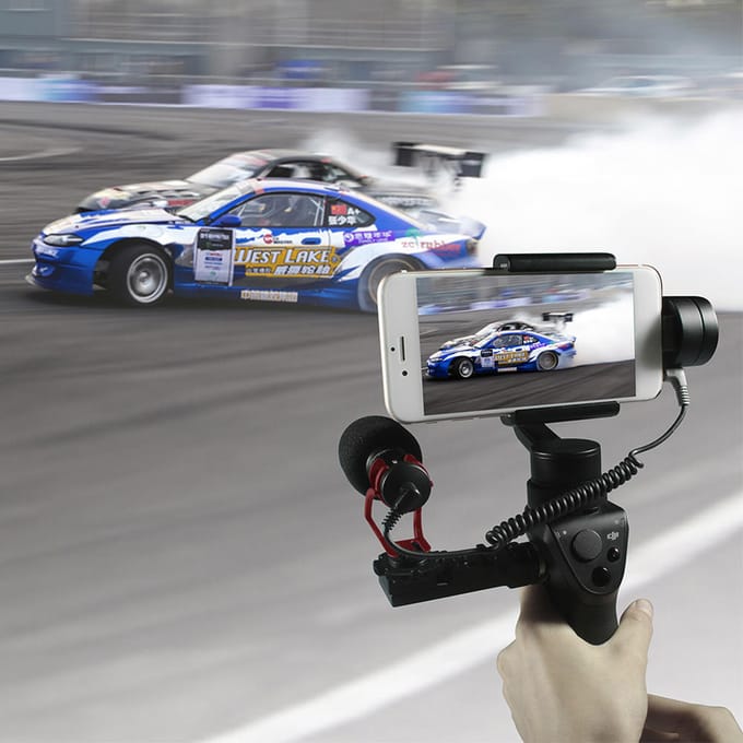 COMICA CVM-VM10II Op-Camera Nierkarakteristiek Videomicrofoon voor iPhone zwart