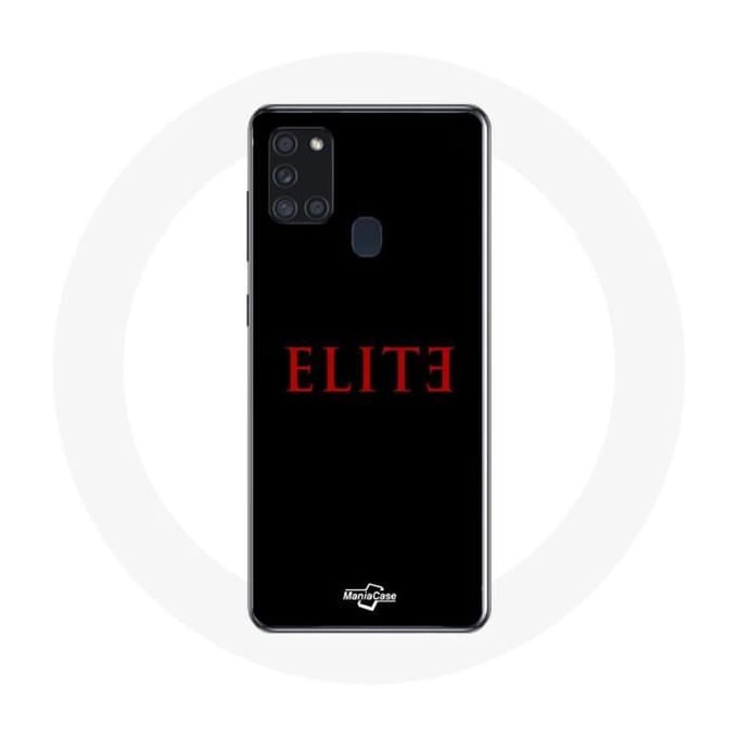 Coque - Samsung - Galaxy A21S - Souple - Logo Rouge - Protection noir
