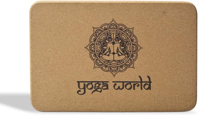 Set Stevige Kurk Yogablokken met Antislip voor Stabiliteit en Pilates