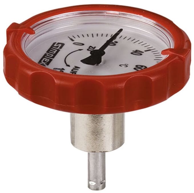 Flamco Thermometergreep lange uitvoering DN20-50 kst. rood, F10304