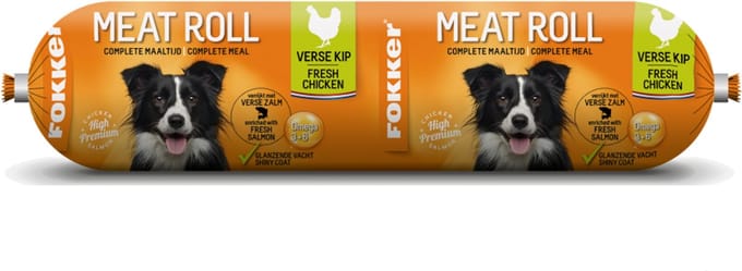 Fokker Meat Roll Kip 4x800g