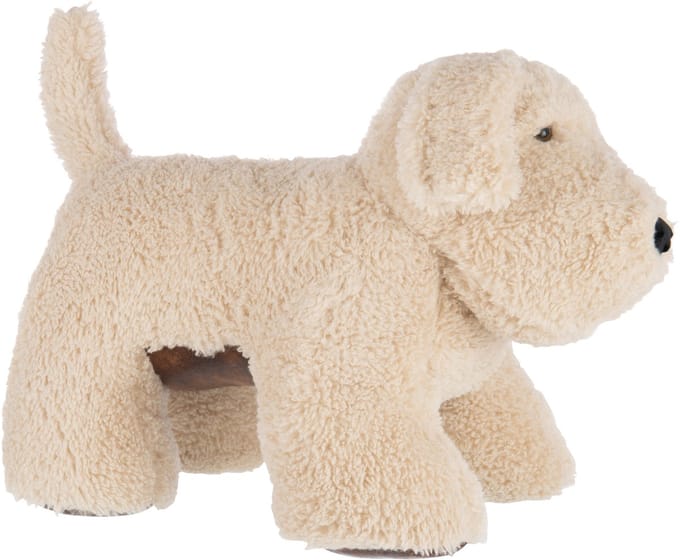 J-Line deurstop Hond - polyester - beige