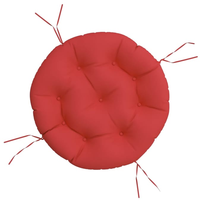 vidaXL - Zitkussen - rond - Ø - 60x11 - cm - oxford - stof - rood
