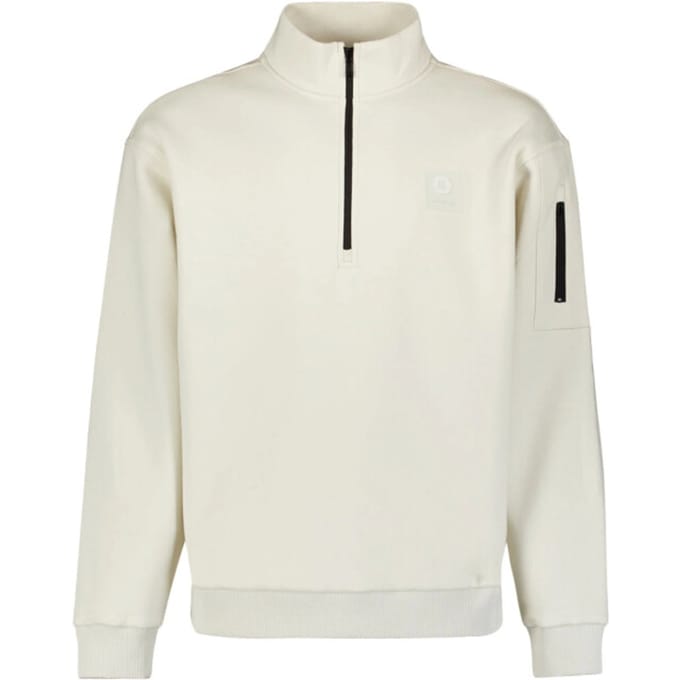No Excess Sweater half zip chalk