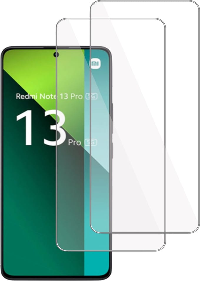 2x Screenprotector geschikt voor Xiaomi Redmi Note 13 Pro / POCO M6 Pro – Gehard Glas - Proteqt+