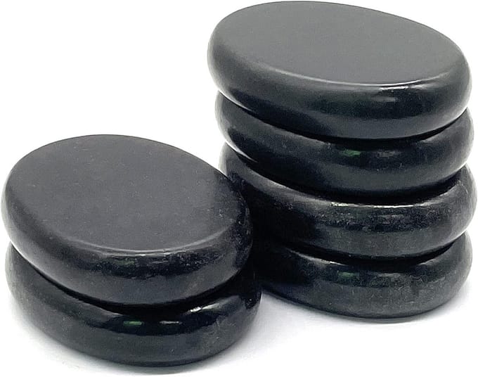 Set van 6 Professionele Hot Stones voor Diepe Ontspanning en Massage