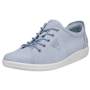 Ecco Soft 2.0 Sneakers blauw Nubuck