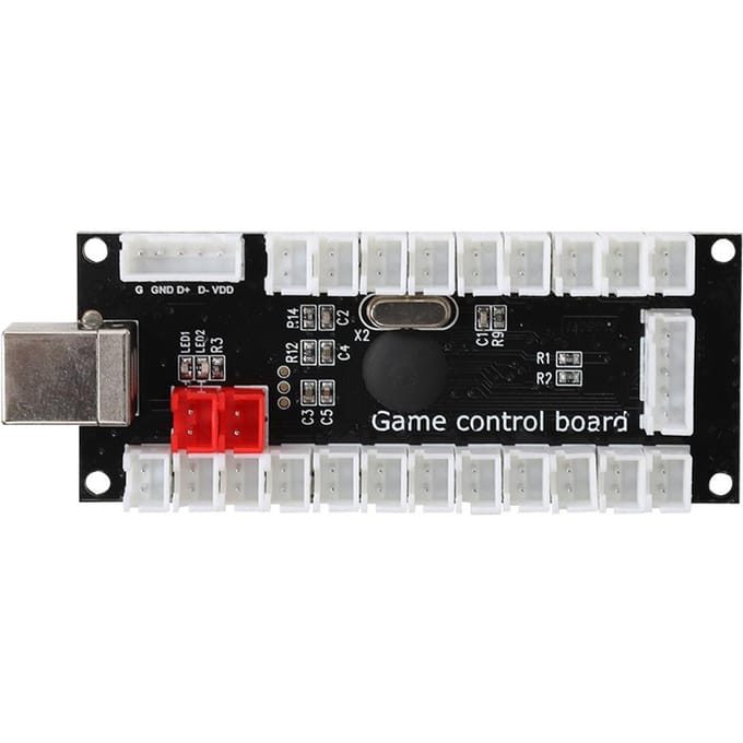 Contrôleur Encodeur USB de Jeu d'Arcade avec Boîtier en Cristal Acrylique pour Raspberry Pi et PC Mainframe882C 882C