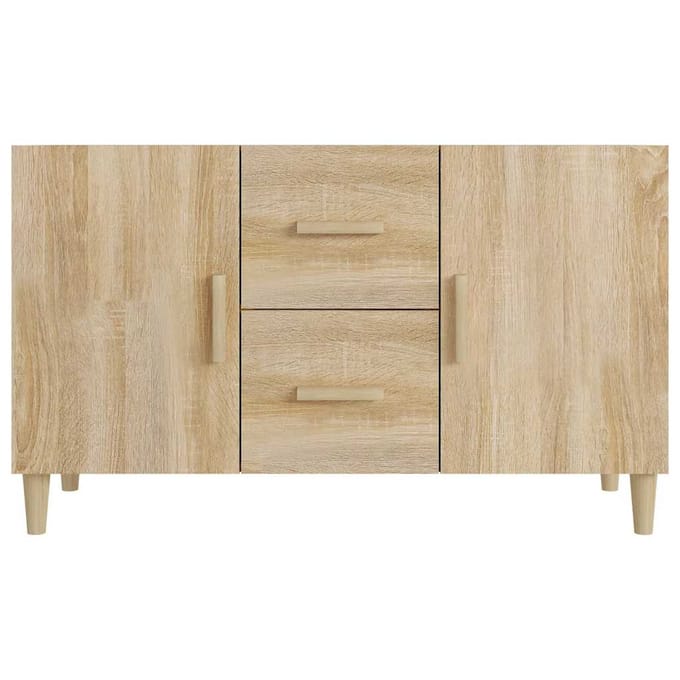 vidaXL - Dressoir - 100x36x60 - cm - bewerkt - hout - sonoma - eikenkleurig
