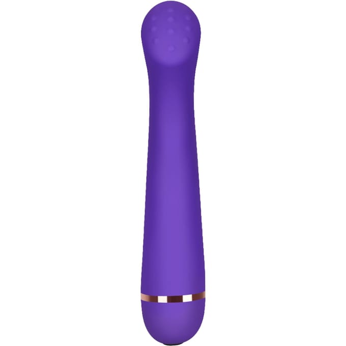 G-spot vibrator met siliconen genopte top, 18 cm
