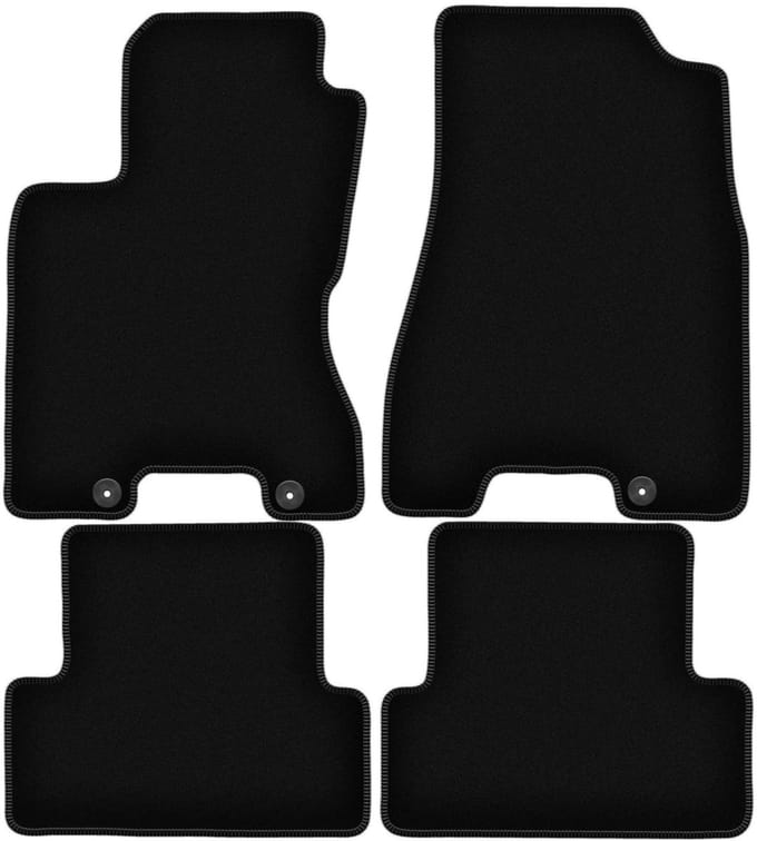 BASIC zwarte veloursmatten voor: Nissan X-Trail II T31 SUV (2007-2014)