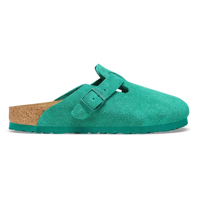 Suède klompen Birkenstock Boston