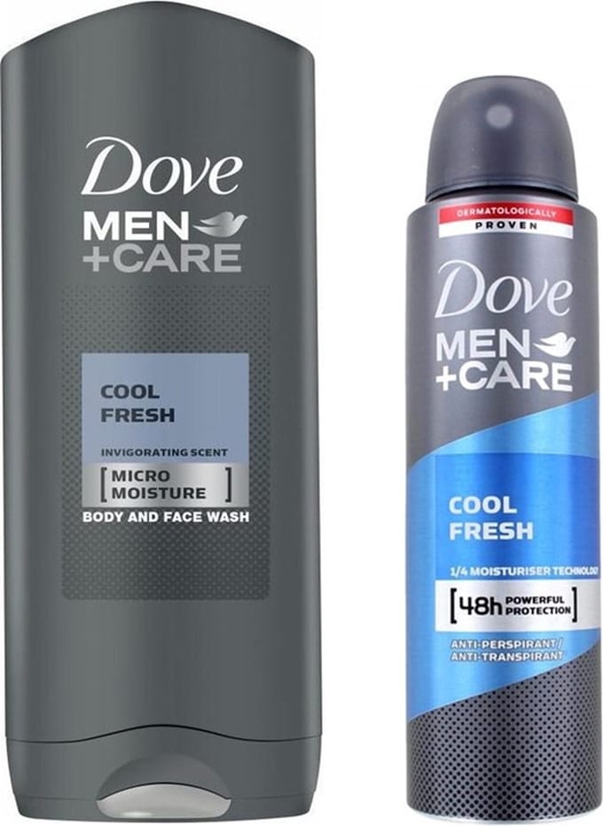 Dove Men + Care Cool Fresh SET - Douchegel + Deo Spray - 1 + 1