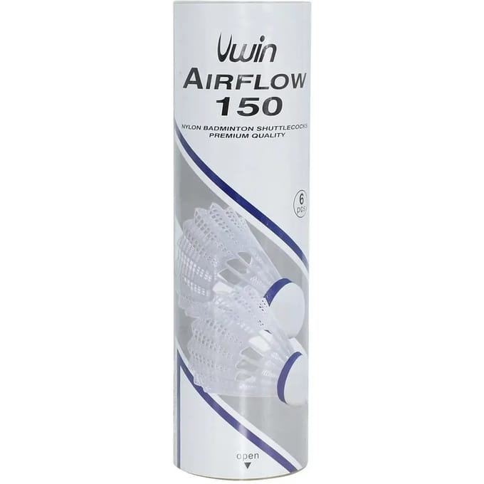 Buis met 6 badminton shuttles Uwin Airflow 150