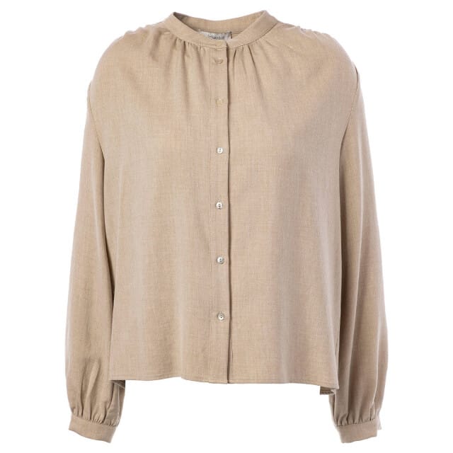 JcSophie Blouse lange mouw p5030 pecan