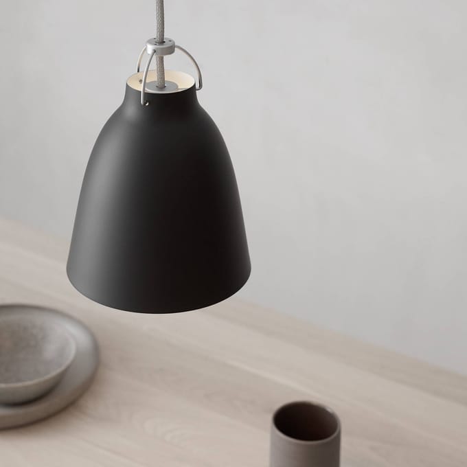 Fritz Hansen - Caravaggio hanglamp mat - zwart - Kabellengte 3m - P1=S