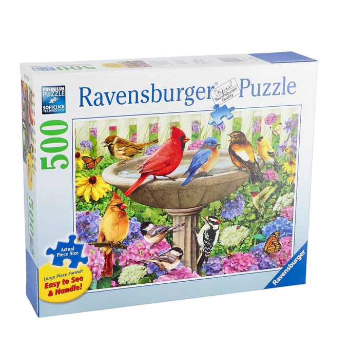 Ravensburger Bij het vogelbadje 500st (extra groot) Volwassenen puzzels