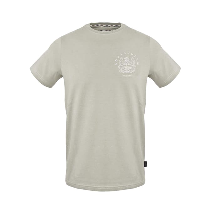 Aquascutum Effen Heren Logo T-Shirt (Grijs)