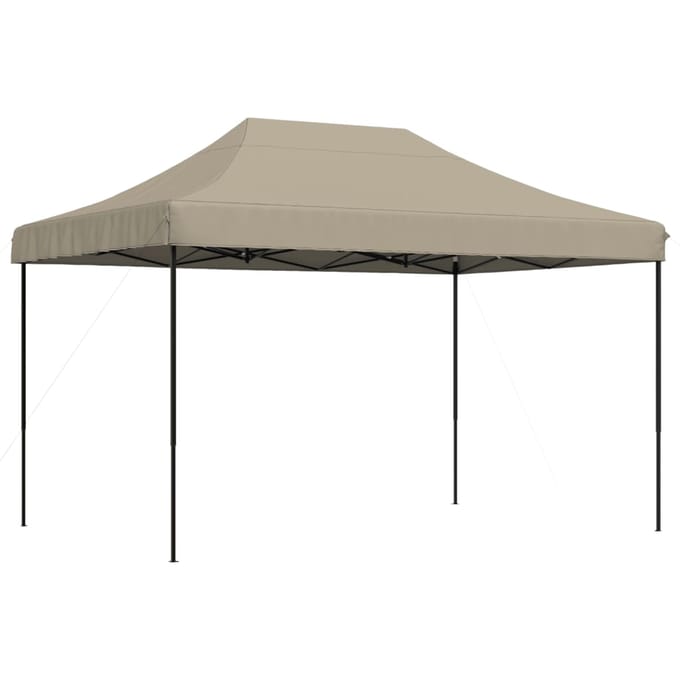 vidaXL - Partytent - 279 - x - 410 - x - 315 - cm - Taupe - Oxford - Stof