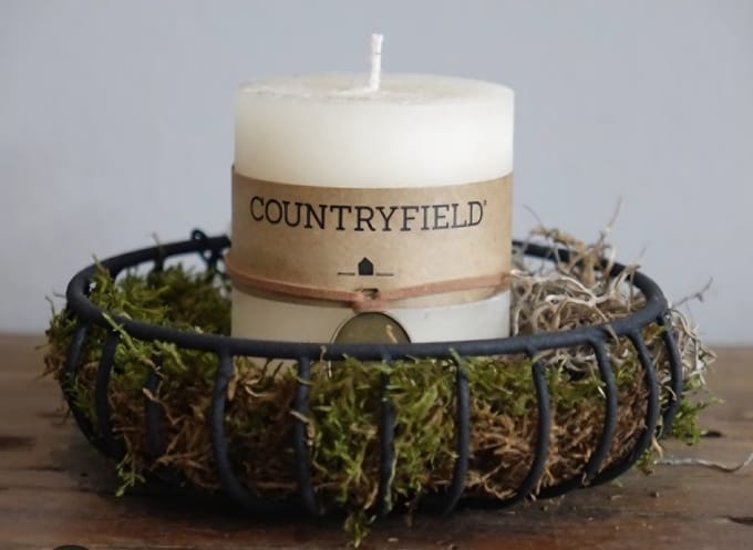 Countryfield Kandelaar krans zwart