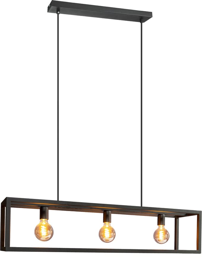 EGLO Eldrick Hanglamp - E27 - 70 cm - Zwart