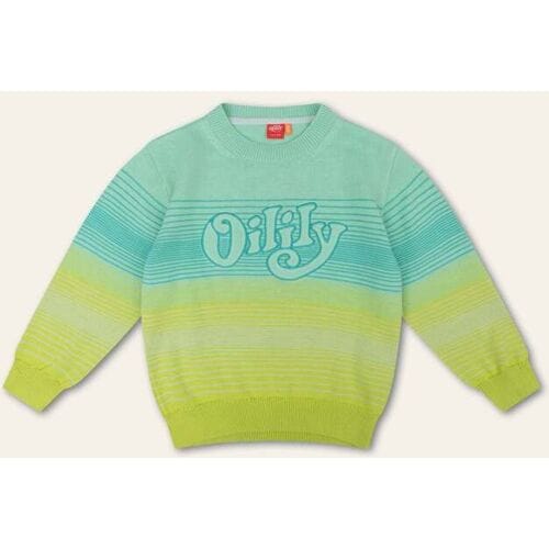 Oilily Kras Trui- maat98/3T Blauw indigo light