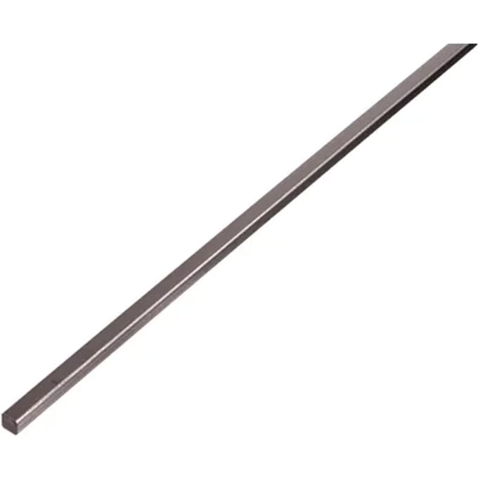 Alberts 432409 vierkante stang | staal | 1000 x 6 x 6 mm