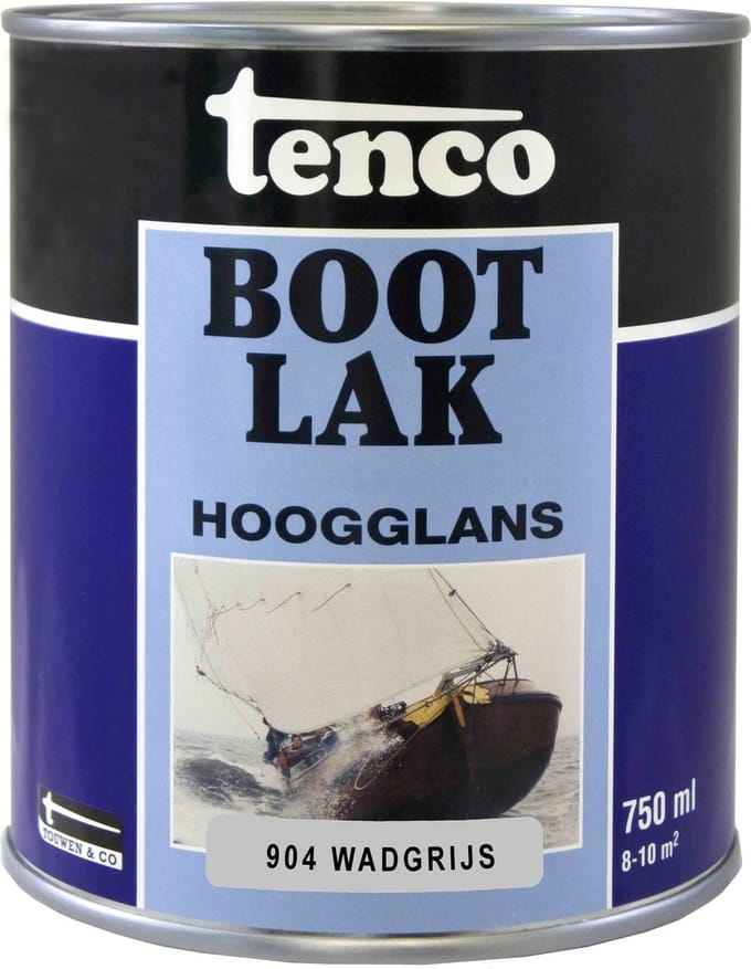 Tenco Lak - Hoogglans - Wadgrijs - 0,75l
