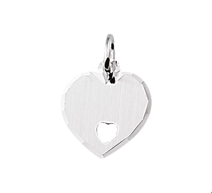 zilver graveerhartje gediamanteerd 1005889
