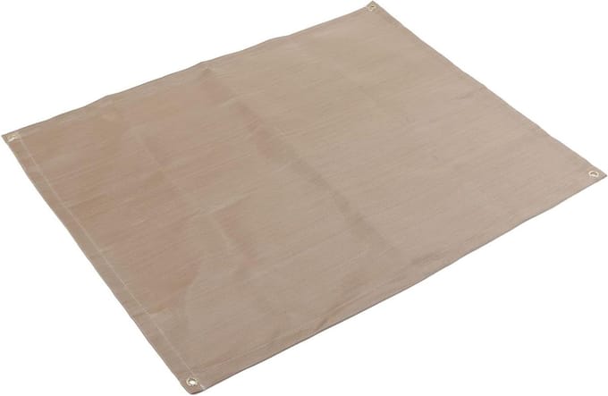 Vuurvaste Mat - Picknick Vuurmat - Bescherming Terras - Corrosiebestendig Glasvezel - Middelgroot - Beige