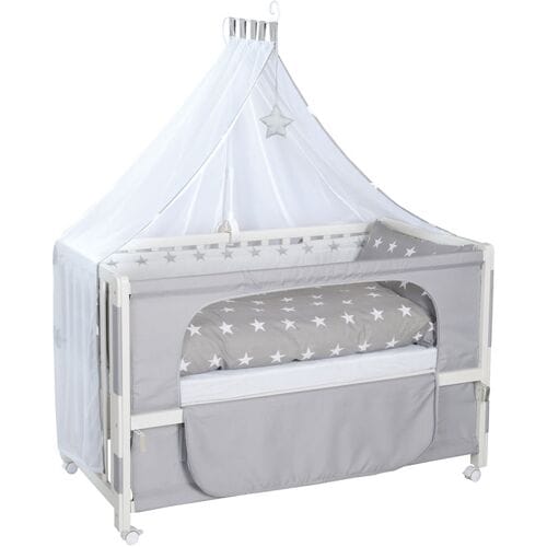 ROBA Babybed Room Bed 60 x 120 cm (Little stars, wit)
