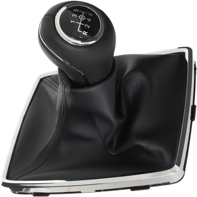 Modecar - Schakelpook en Manchet - Zwart - Chrome - 6 Versnellingen