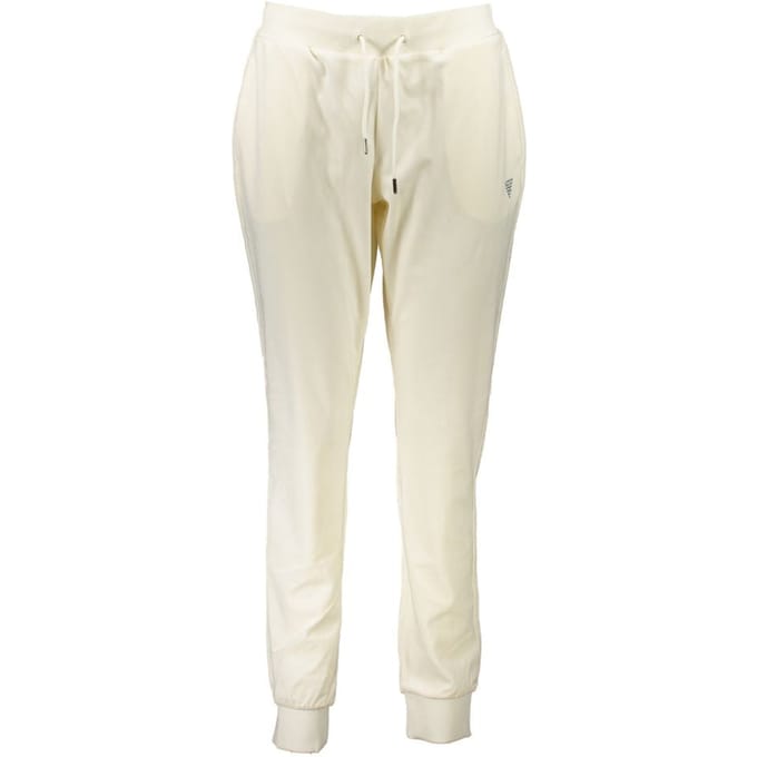 Guess Jeans Witte Polyester Vrouwen Trainingsbroek